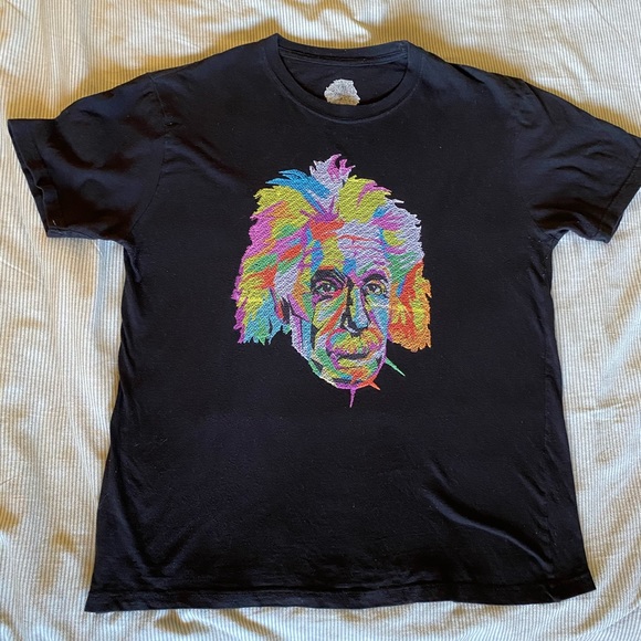 Albert Einstein graphic tee, Black. - Picture 3 of 4